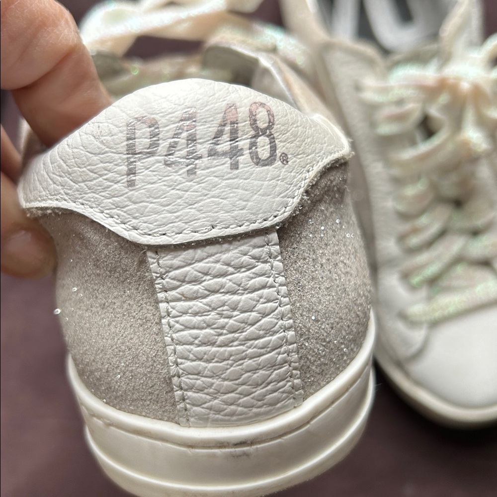 P448Women's John White Sneakers size 37 - Picture 3 of 5